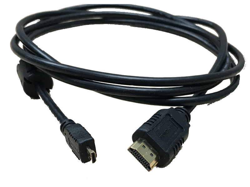 Generic micro-HDMI connector to full size HDMI connector cable