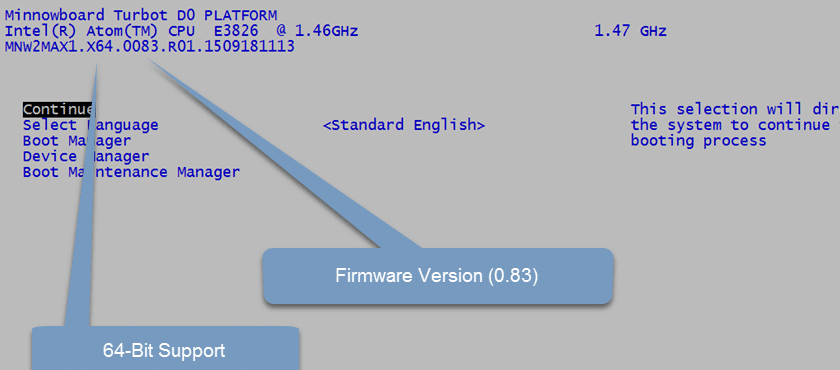 Firmware screen